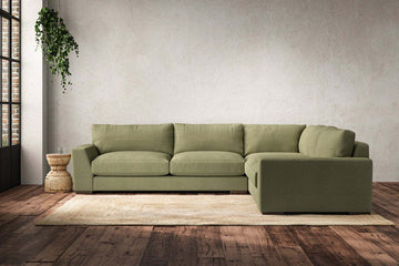 Guddu Large Right Hand Corner Sofa - Brera Linen Sage