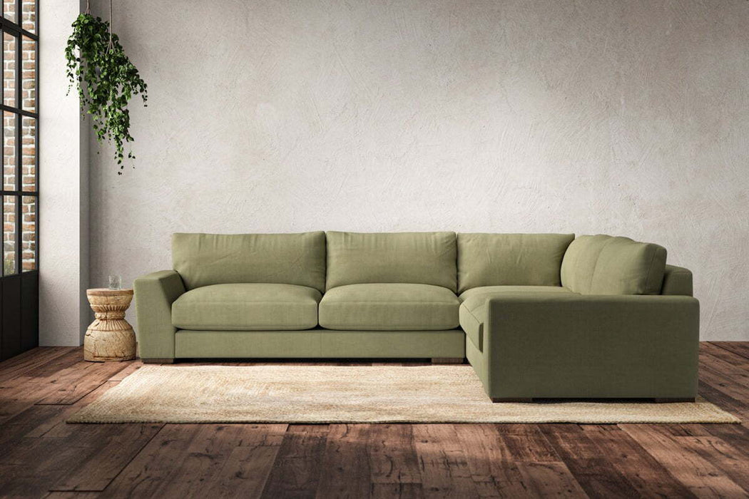 Guddu Large Right Hand Corner Sofa - Brera Linen Sage