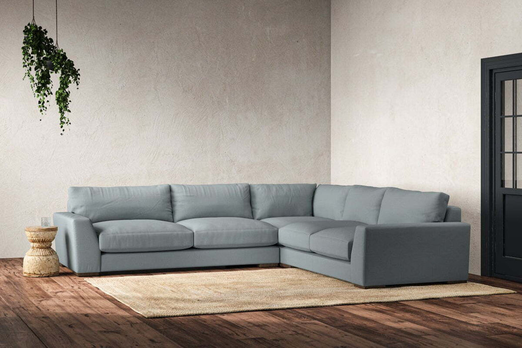 Guddu Large Right Hand Corner Sofa - Recycled Cotton Horizon