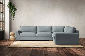 Guddu Large Right Hand Corner Sofa - Recycled Cotton Horizon