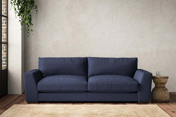 Guddu Large Sofa - Recycled Cotton Navy