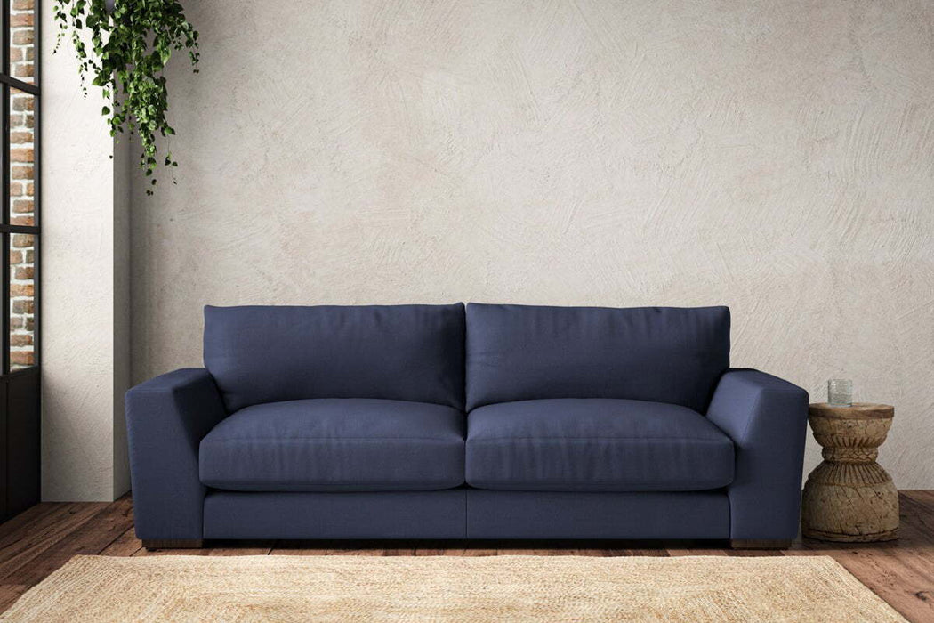 Guddu Large Sofa - Recycled Cotton Navy