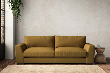 Guddu Large Sofa - Recycled Cotton Ochre