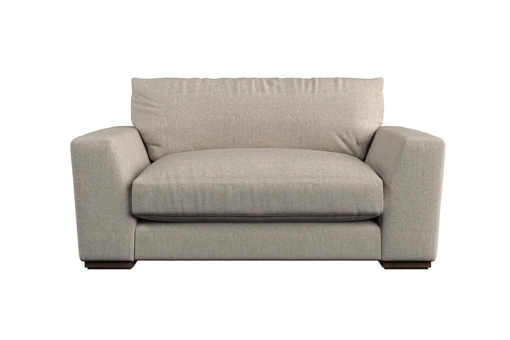 Guddu Love Seat - Brera Linen Chestnut