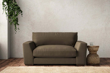 Guddu Love Seat - Brera Linen Chestnut
