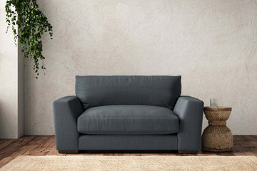 Guddu Love Seat - Brera Linen Dusk