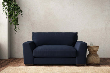 Guddu Love Seat - Brera Linen Indigo