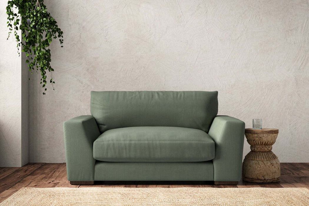 Guddu Love Seat - Brera Linen Jade