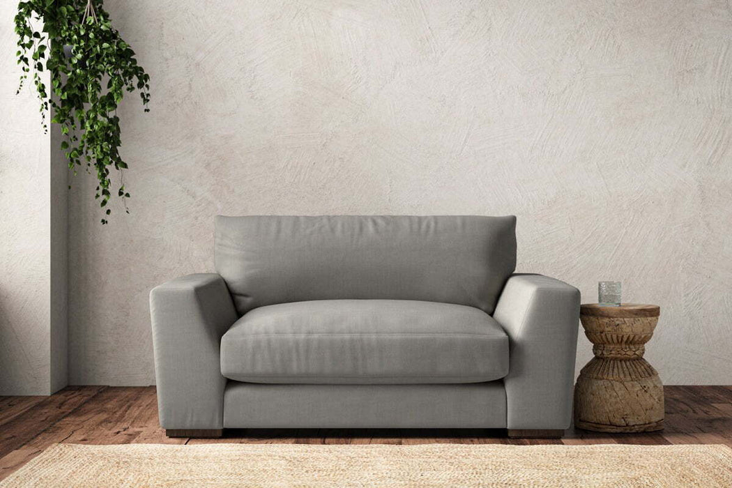 Guddu Love Seat - Brera Linen Smoke