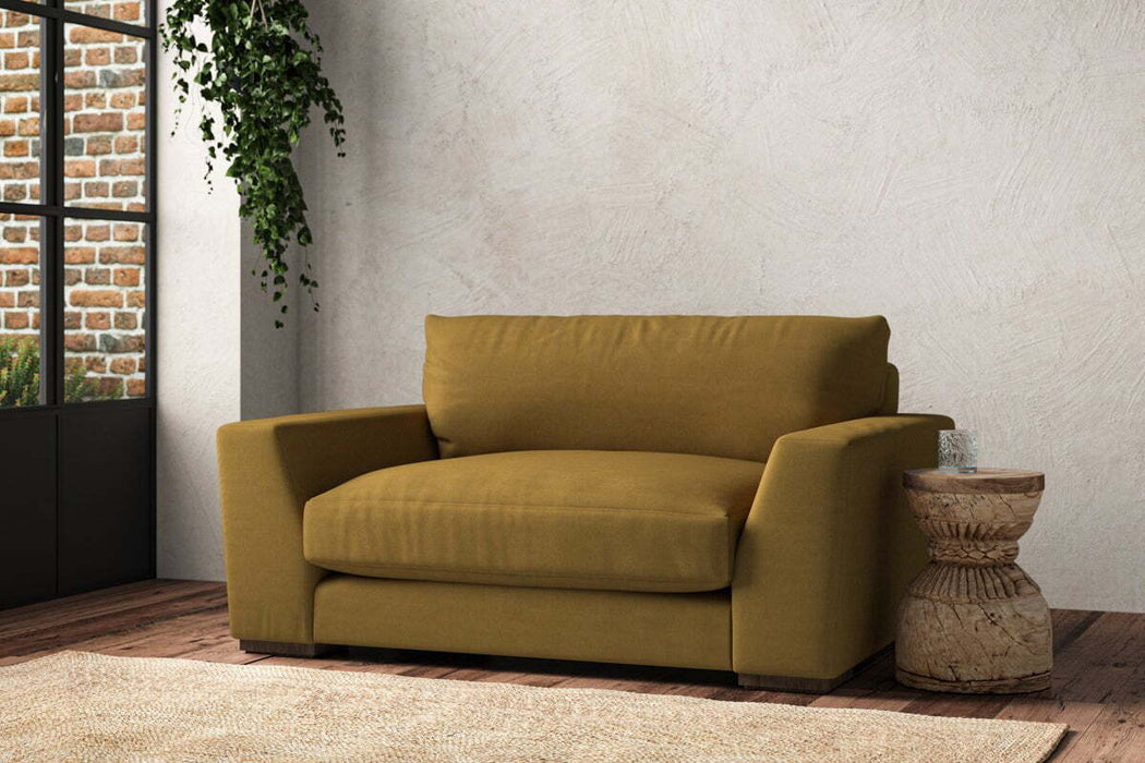 Guddu Love Seat - Recycled Cotton Ochre