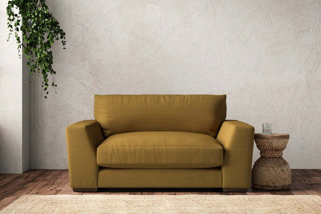 Guddu Love Seat - Recycled Cotton Ochre