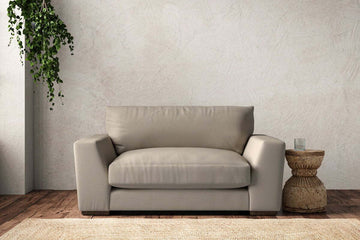 Guddu Love Seat - Recycled Cotton Stone
