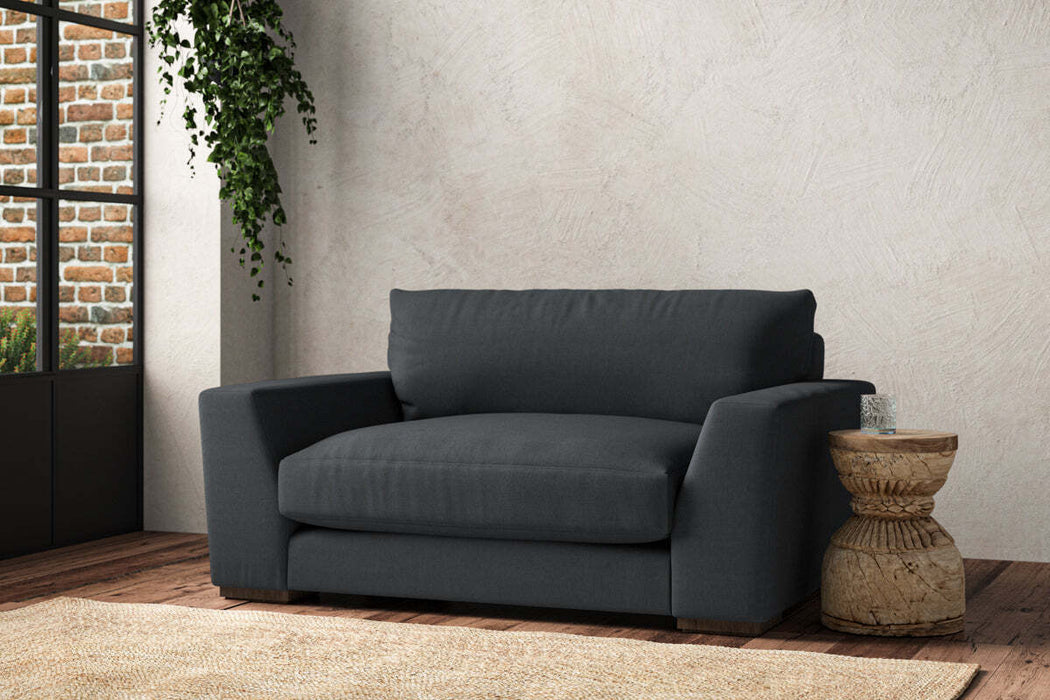 Guddu Love Seat - Recycled Cotton Thunder