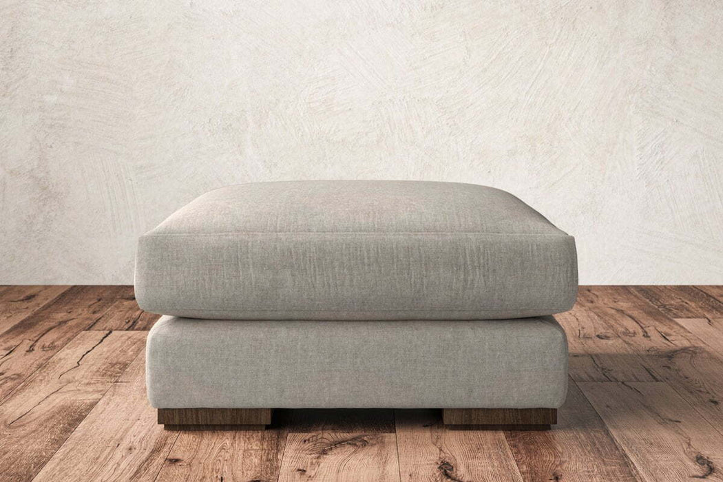 Guddu Medium Footstool Brera Linen Natural