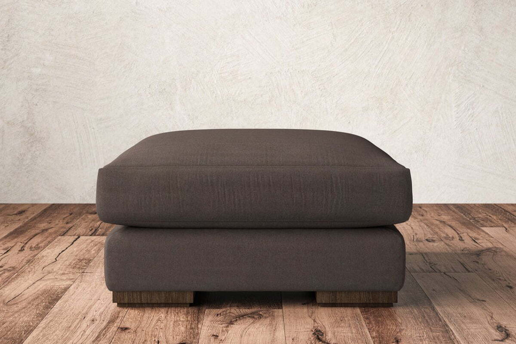 Guddu Medium Footstool - Recycled Cotton Mocha
