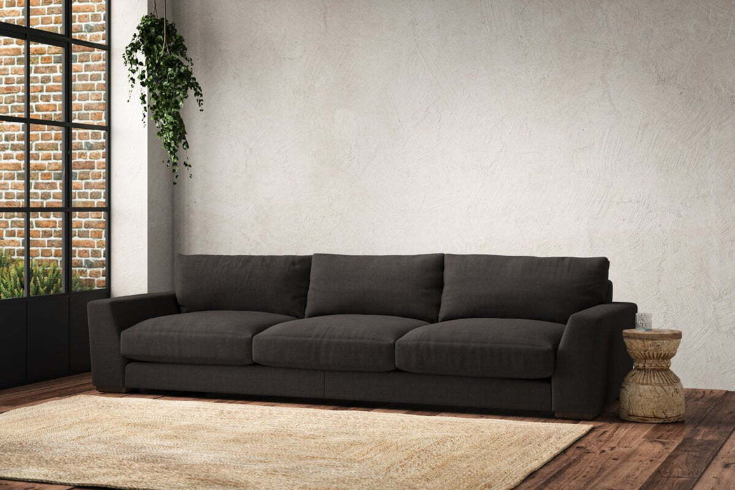 Guddu Super Grand Sofa - Brera Linen Espresso