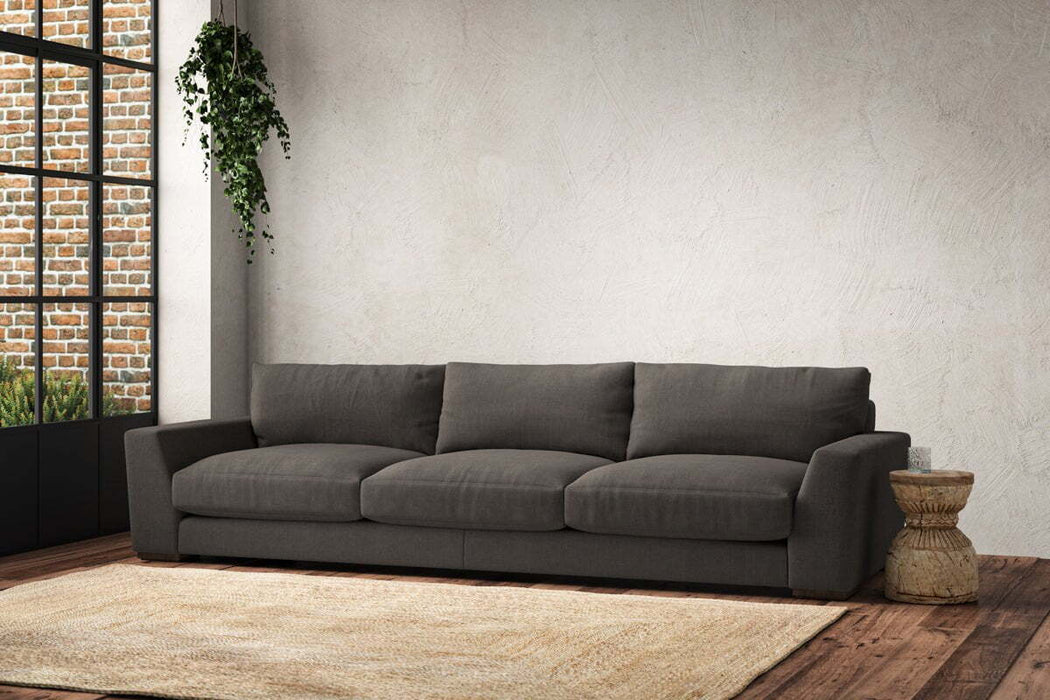 Guddu Super Grand Sofa - Brera Linen Granite