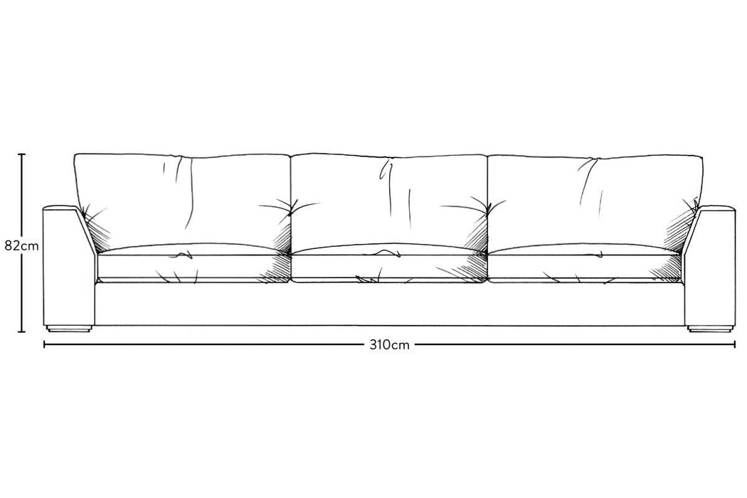 Guddu Super Grand Sofa - Brera Linen Jade