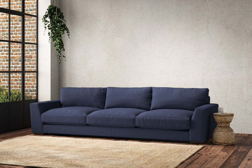 Guddu Super Grand Sofa - Recycled Cotton Navy