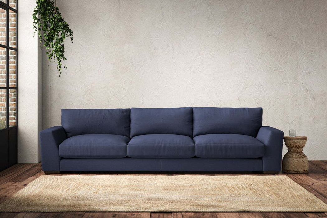 Guddu Super Grand Sofa - Recycled Cotton Navy