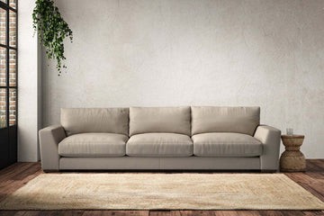 Guddu Super Grand Sofa - Recycled Cotton Stone