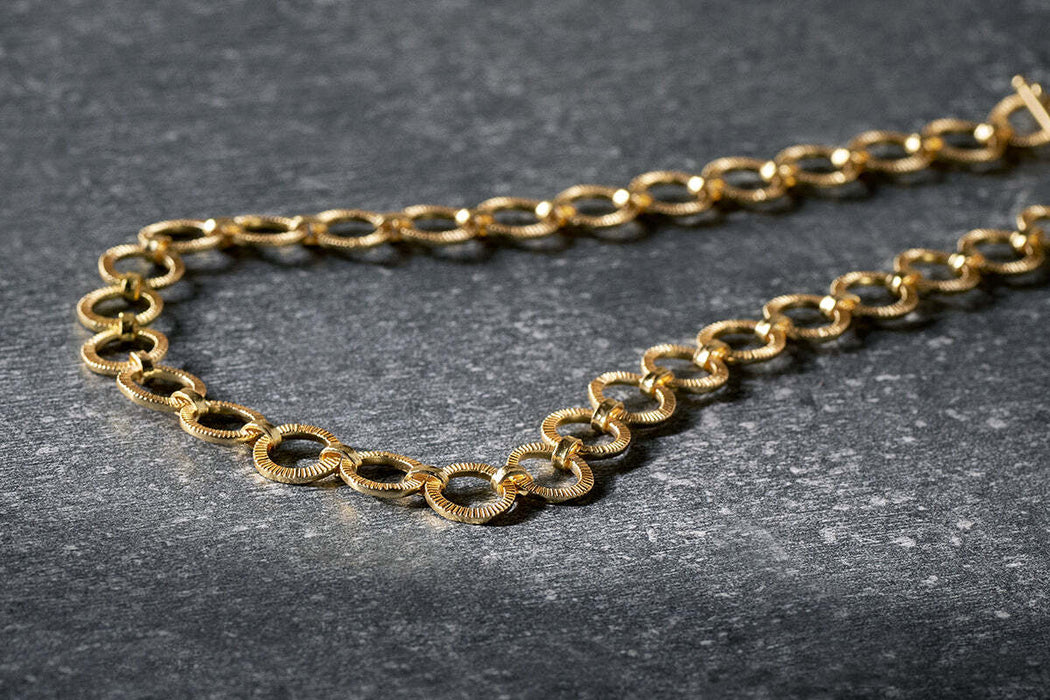 Hara Onyx Necklace Gold