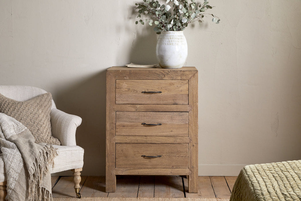 Iya Reclaimed Wood Chest Of Drawers Natural Small