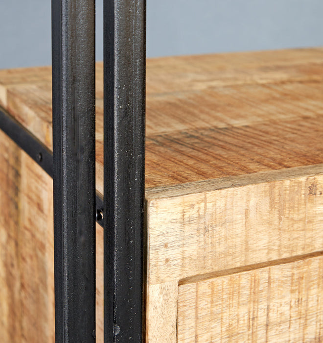 Cosmo Industrial Slim Bookcase