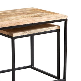 Cosmo Industrial John Long Coffee Table Set