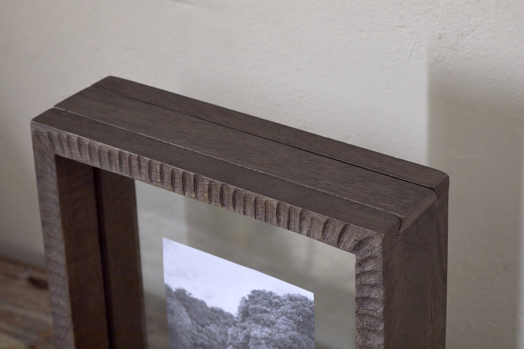Indu Standing Mango Wood Frame Dark Ash