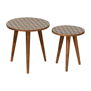 The Prima Solid Wood Nesting Tables