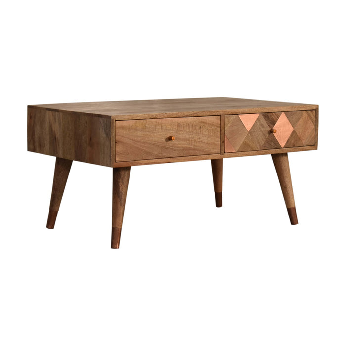 The Oakridge Copper Inlay Coffee Table