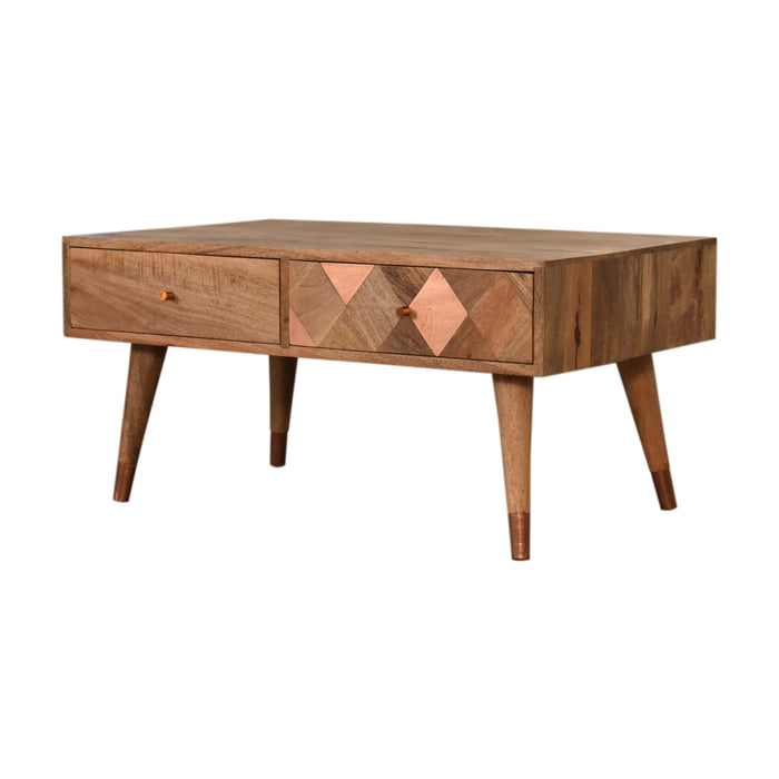 The Oakridge Copper Inlay Coffee Table
