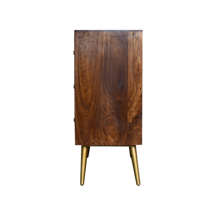 The Abstract Chestnut & Geometric Inlay Sideboard