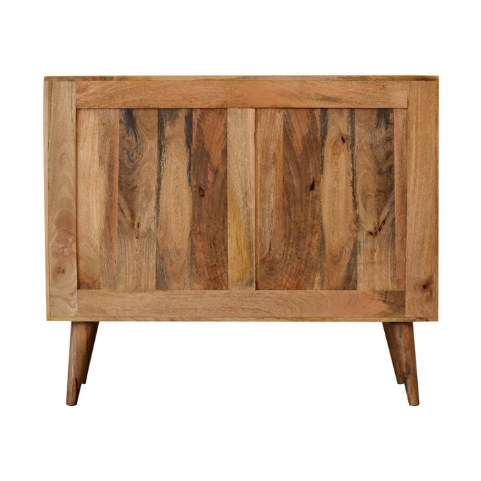 The Larissa Arched Reeded Glass Cabine