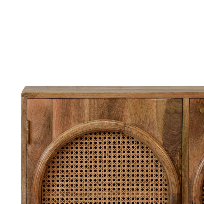The Larissa Arched Reeded Glass Cabine