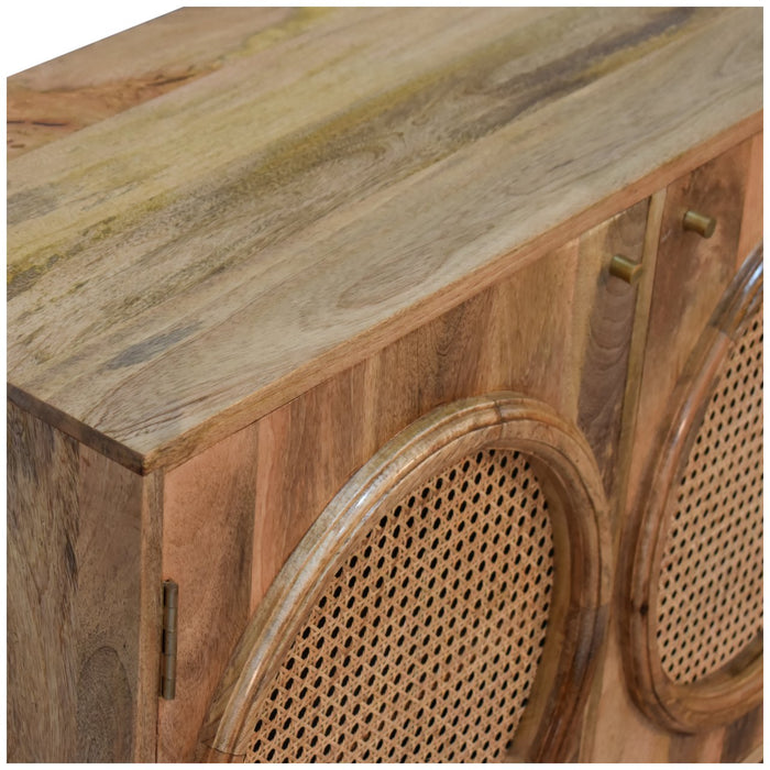 The Larissa Arched Reeded Glass Cabine