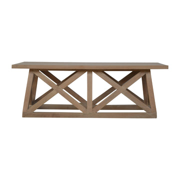 The Homestead Trestle Solid Mango Coffee Table