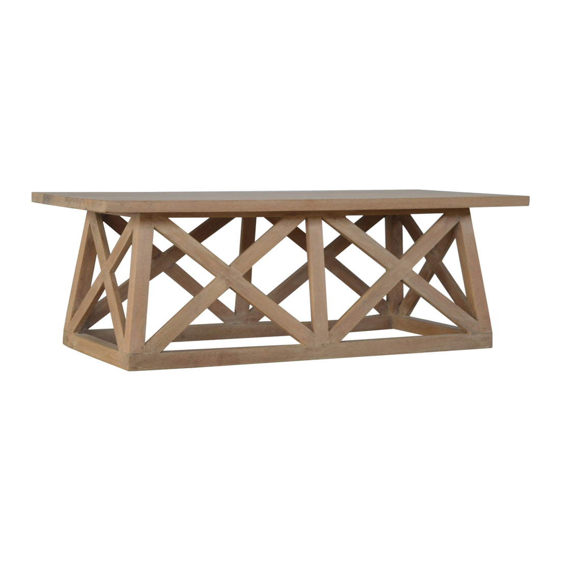 The Homestead Trestle Solid Mango Coffee Table