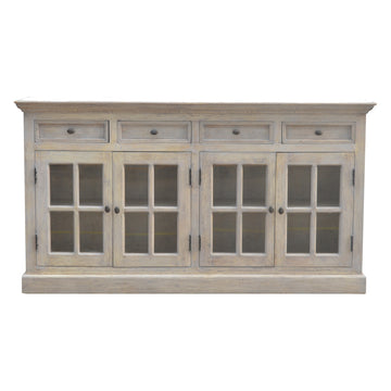 The Grand Stone-Wash Glazed Credenza Sideboard