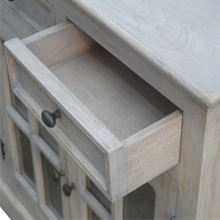 The Grand Stone-Wash Glazed Credenza Sideboard
