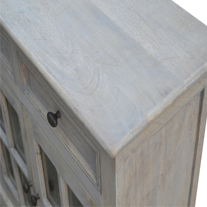 The Grand Stone-Wash Glazed Credenza Sideboard