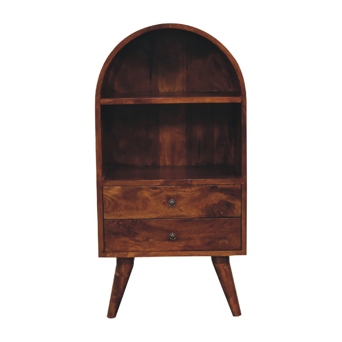 The Chestnut Round Display Cabinet