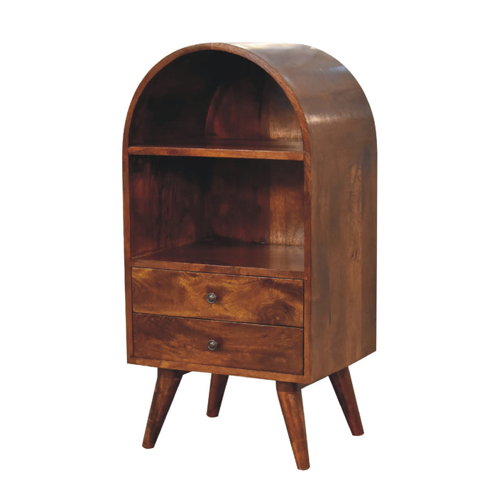 The Chestnut Round Display Cabinet
