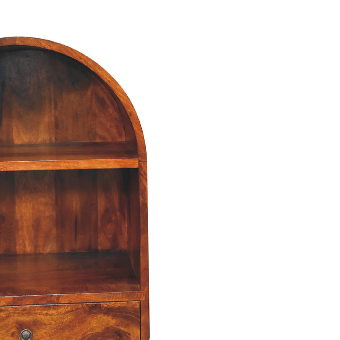 The Chestnut Round Display Cabinet
