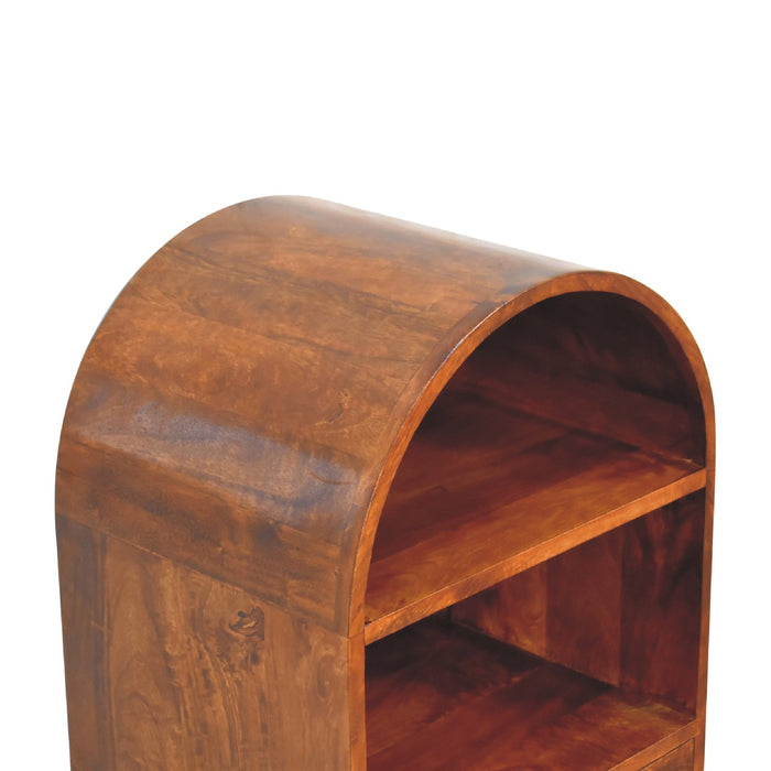 The Chestnut Round Display Cabinet