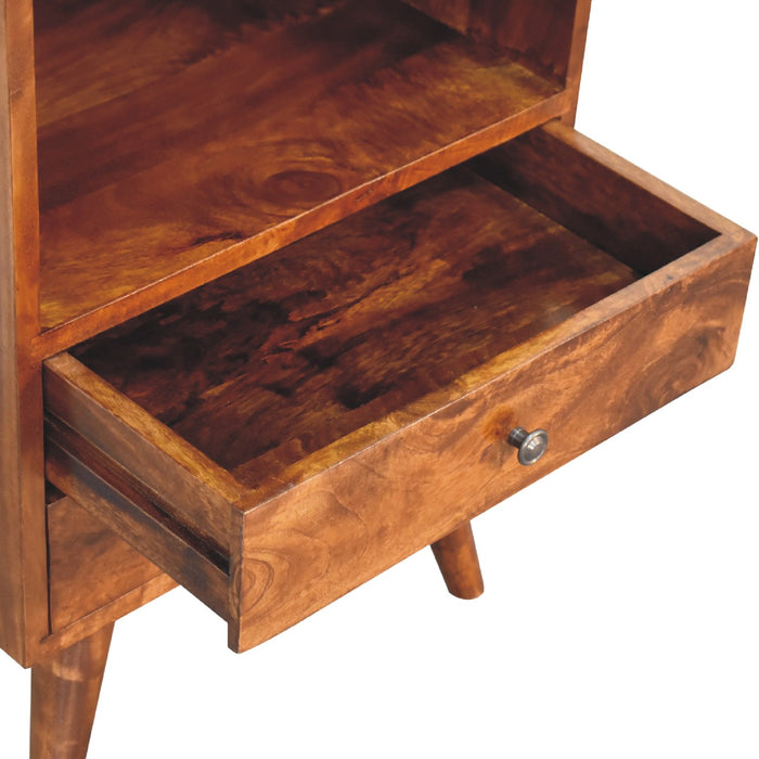 The Chestnut Round Display Cabinet