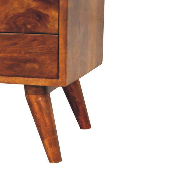 The Chestnut Round Display Cabinet