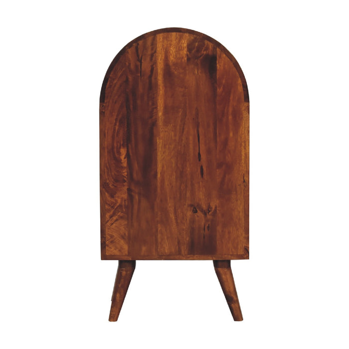 The Chestnut Round Display Cabinet