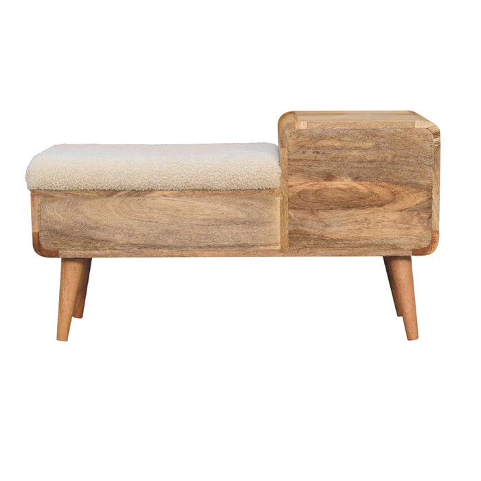 The Bouclé Carved Telephone Table